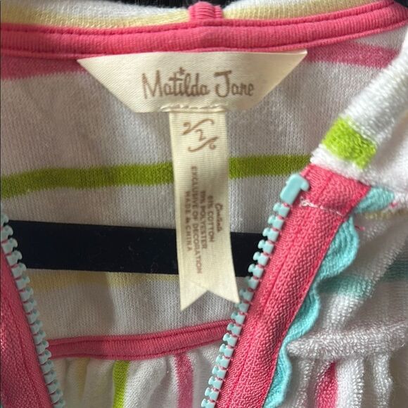Matilda Jane Striped Hooded Cover-Up - Picture 2 of 3